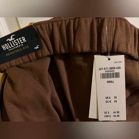 NEW🌟HOLLISTER Adjustable Rise Baggy Boyfriend Joggers - Picture 1 of 6